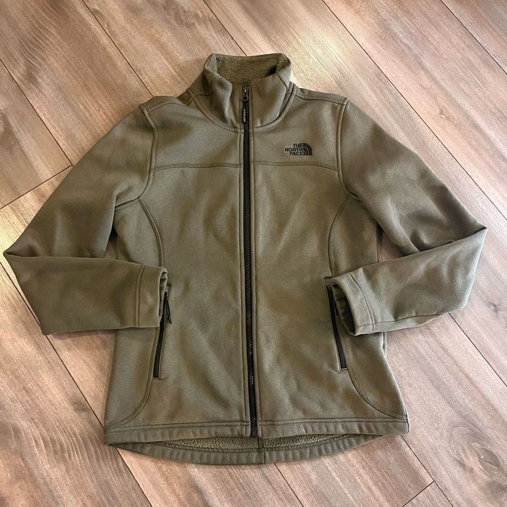 North Face Green Athletic Full Zip Jacket Women‎ Small
